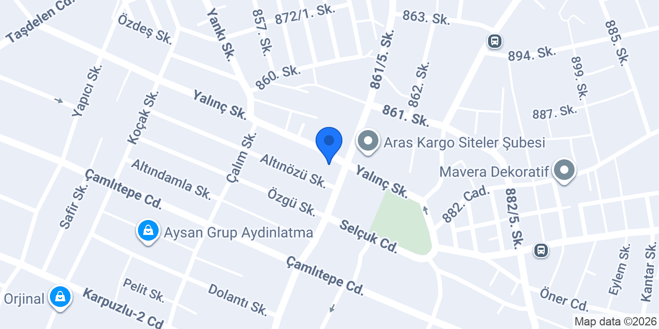 ARK MOBİLYA İMALAT TASARIM PROJE Mobilya İmalatçısı konumu