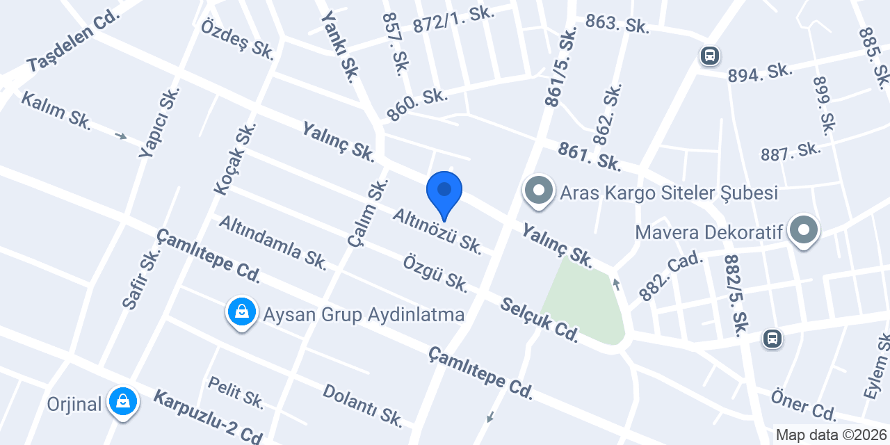 Doğanlar Mobilya konumu