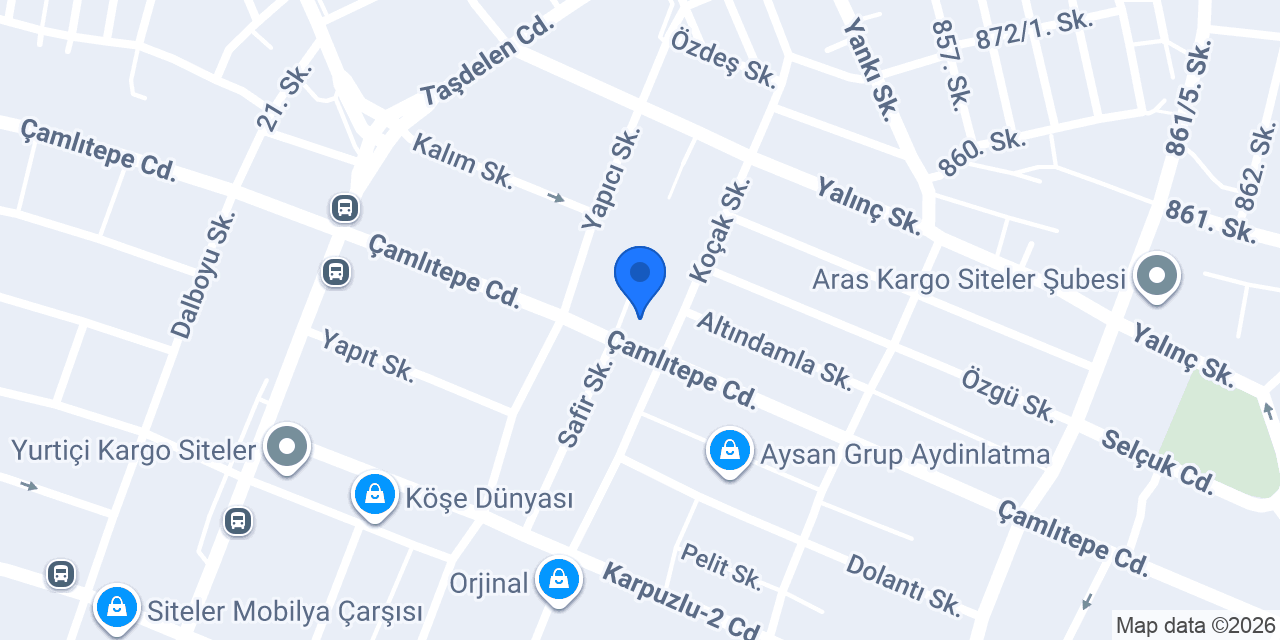 Yağcıoğlu Alüminyum konumu