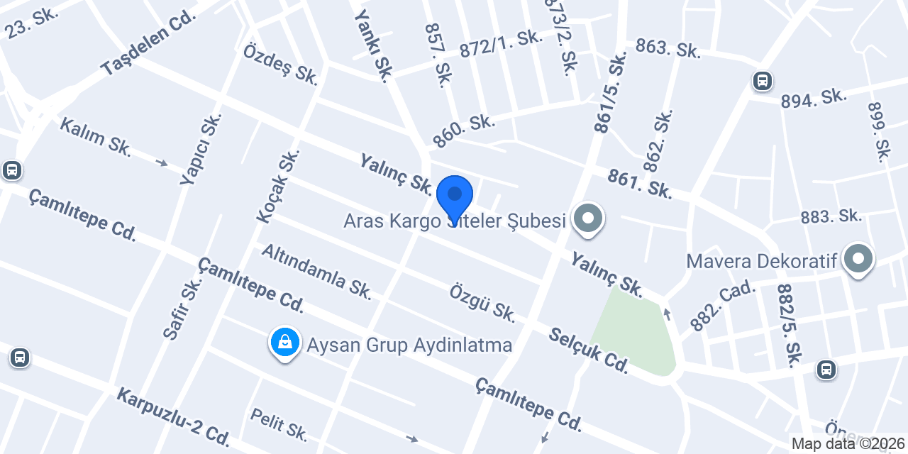 Çınar Dekor konumu