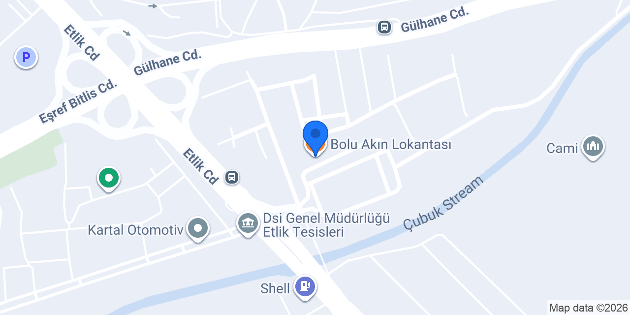 Bolu Akın Lokantası konumu