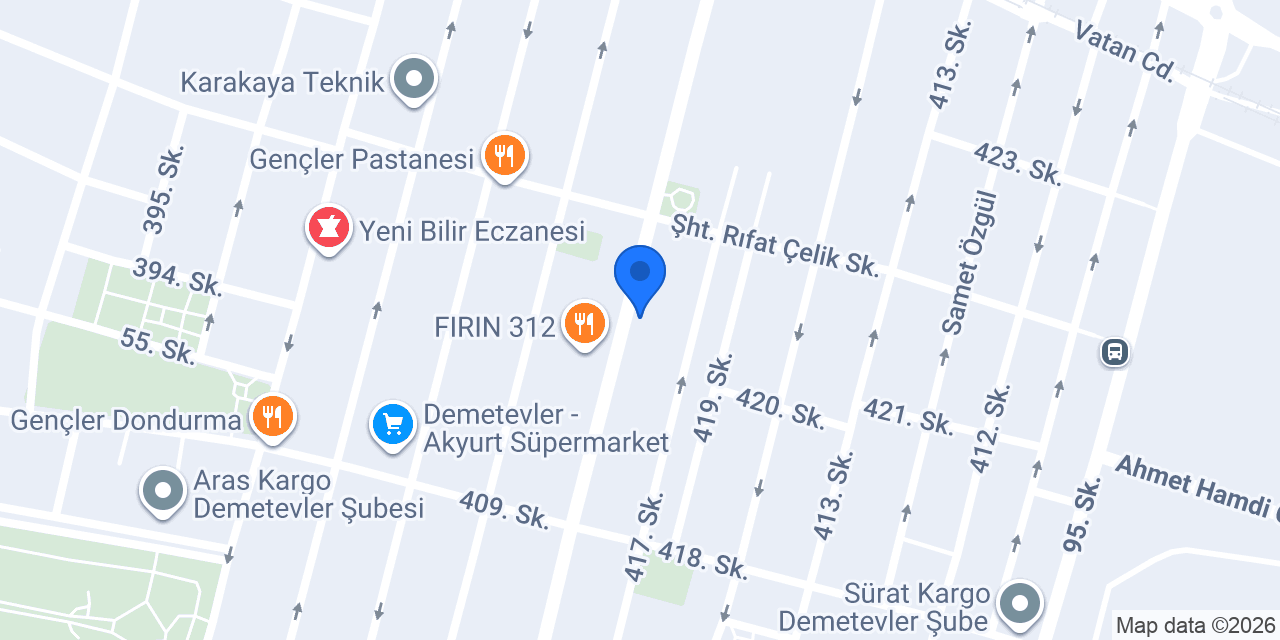 Akyüz eletirik konumu