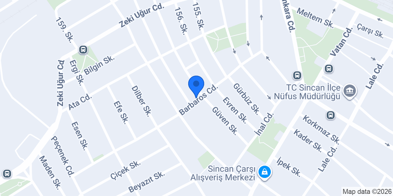 Özcan Dondurma Tatlı Sarayı konumu