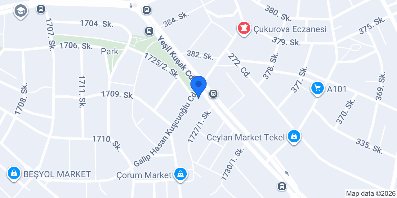 Şahin Süpermarket konumu