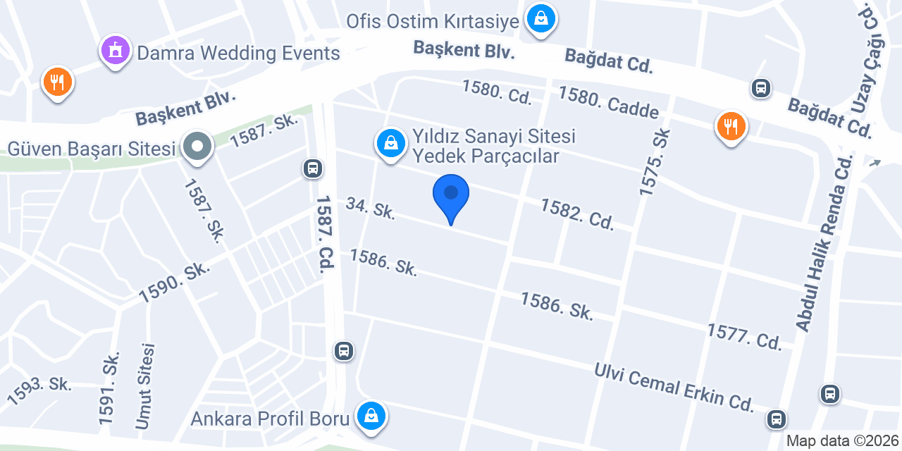 Oto Ford Çıkma Yedek Parça konumu
