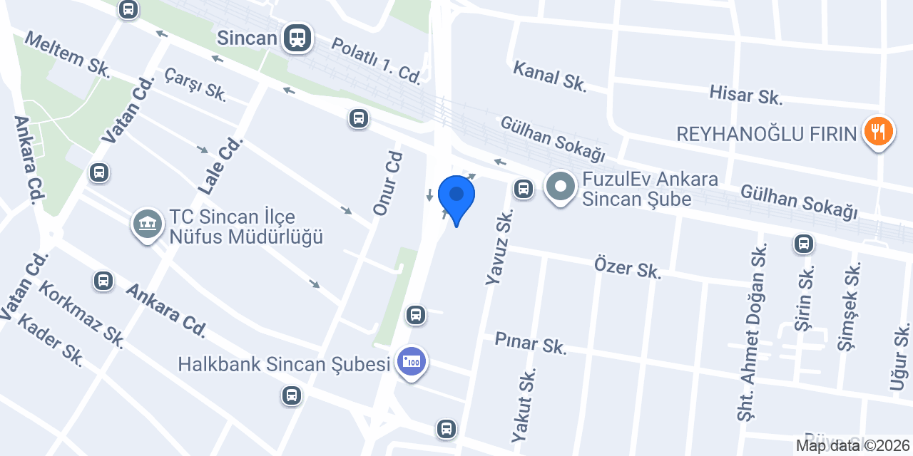 Halıbank Sincan konumu
