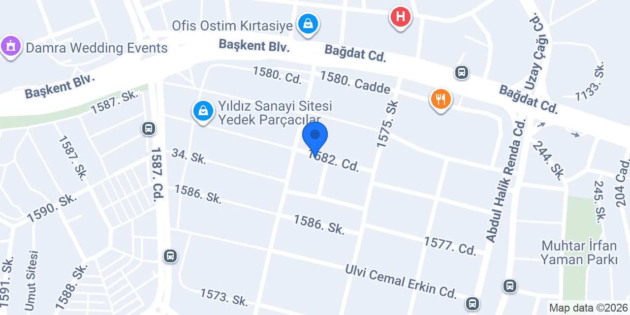 AYYILDIZ OTO ÇIKMA YEDEK PARÇA - Yıldız sanayi Ostim - Ankara konumu