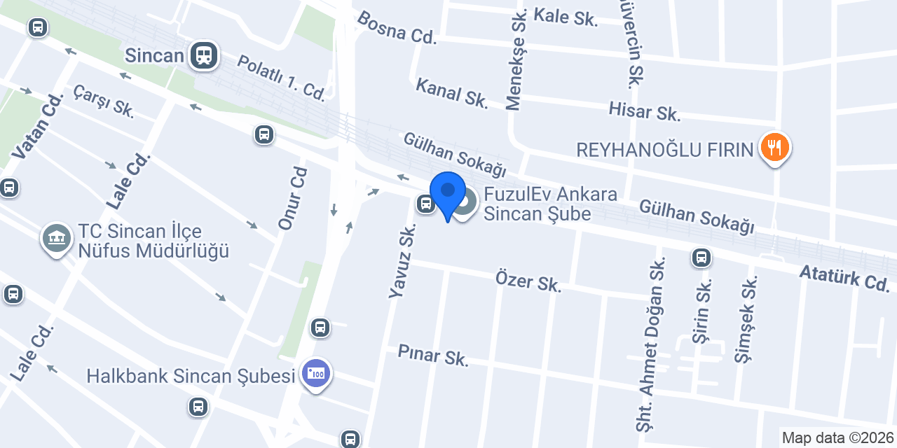 Sincan İpucu Kurs konumu