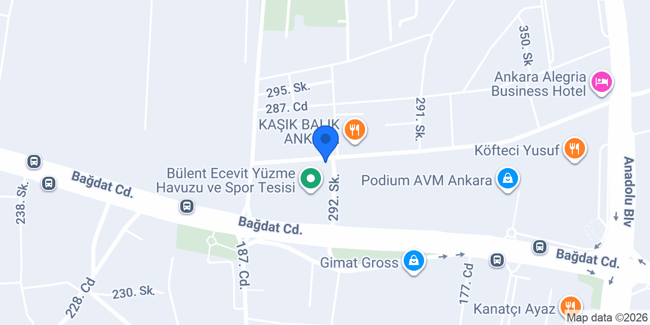 Gordion Spor Kulübü Yüzme Takımı Yenimahalle Şubesi(Bülent Ecevit Yüzme Havuzu) konumu
