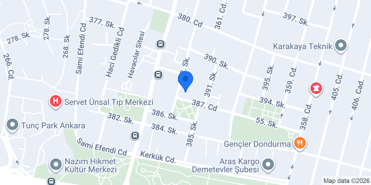 Ankara Bilişim Elektronik konumu