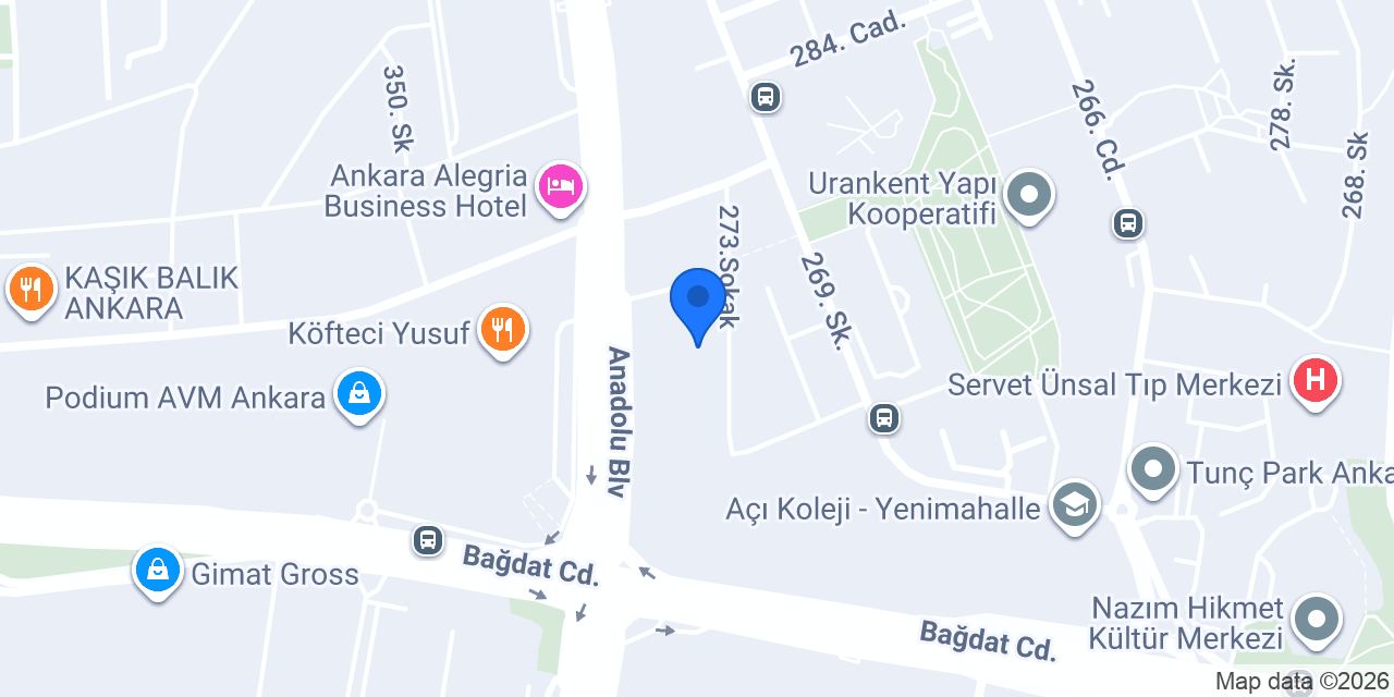 Ekomini Köşem Tekel konumu