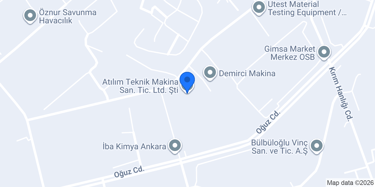 Atılım Teknik Makina San. Tic. Ltd. Şti. konumu