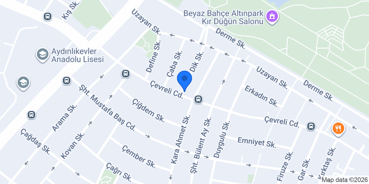 Akbank Aydınlıkevler/Ankara Şubesi konumu