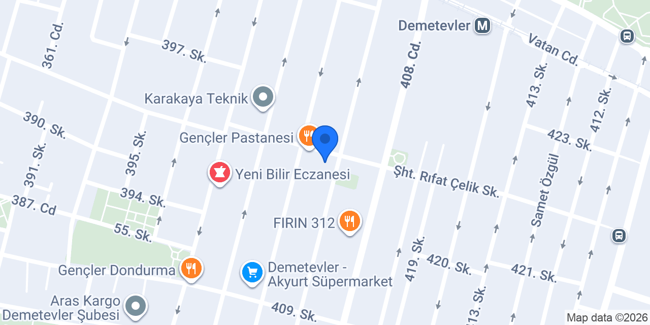 Ankara Berat Yapı Dekarasyon konumu