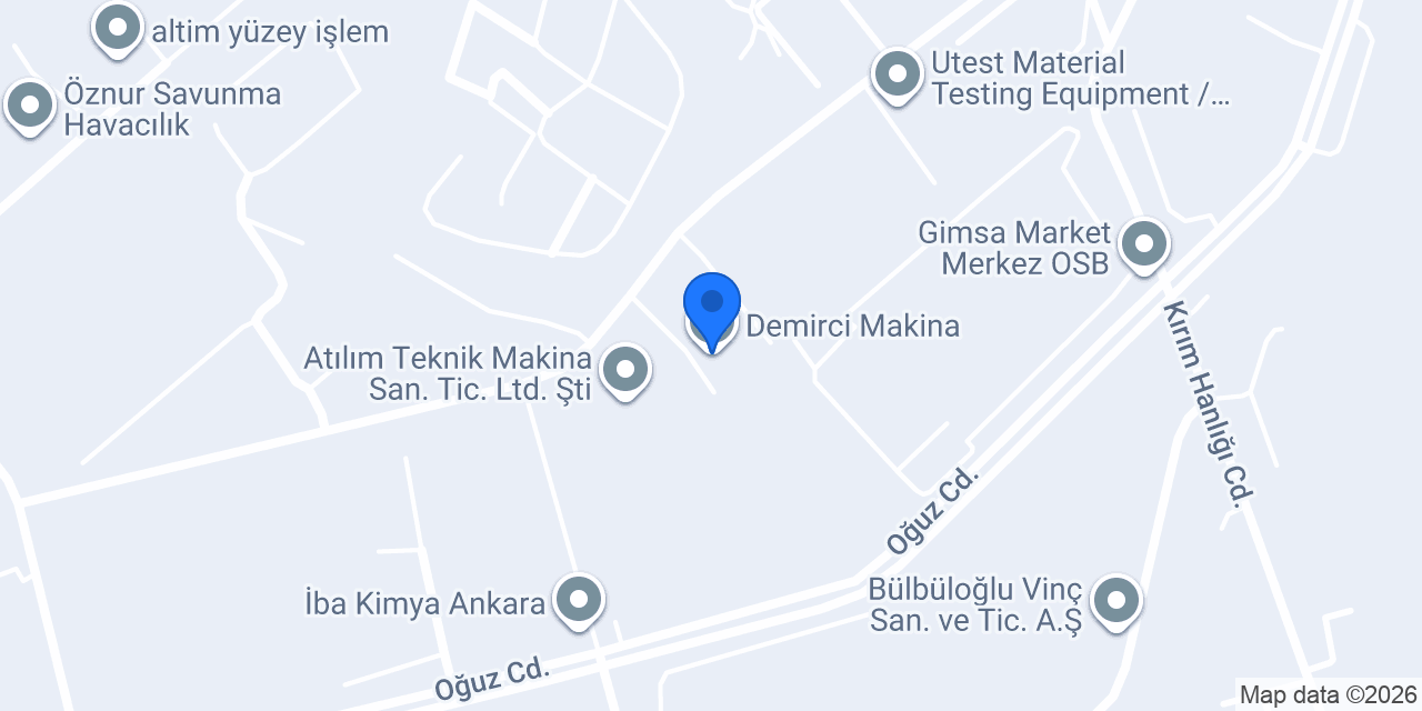 Demirci Makina konumu