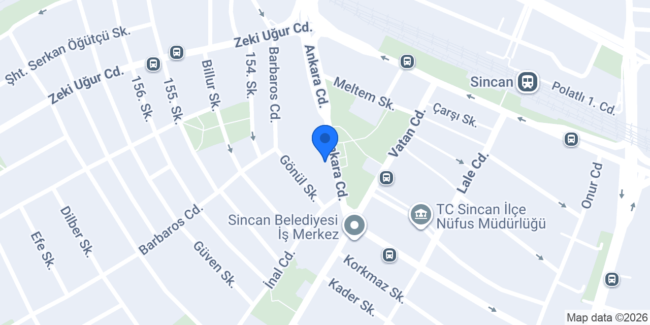 Hacı İsmailoğlu Sincan Şube konumu