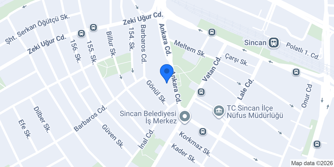 DenizBank Sincan Şubesi konumu