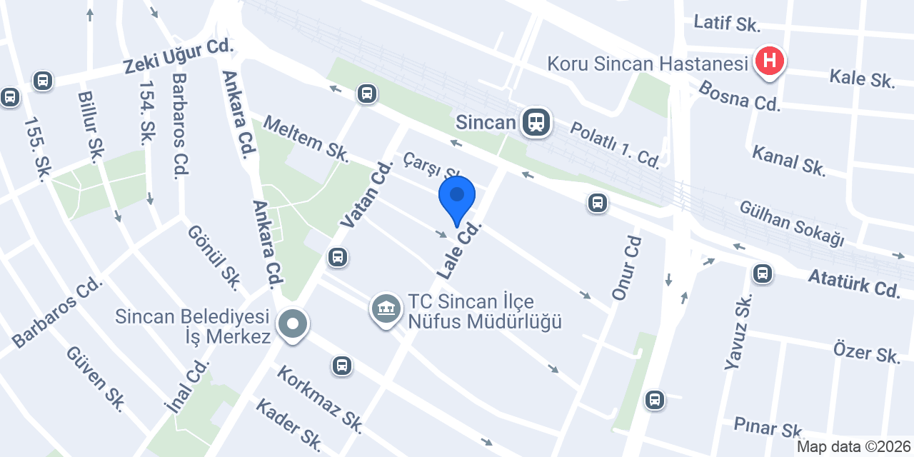 Datka Parfüm Sincan konumu