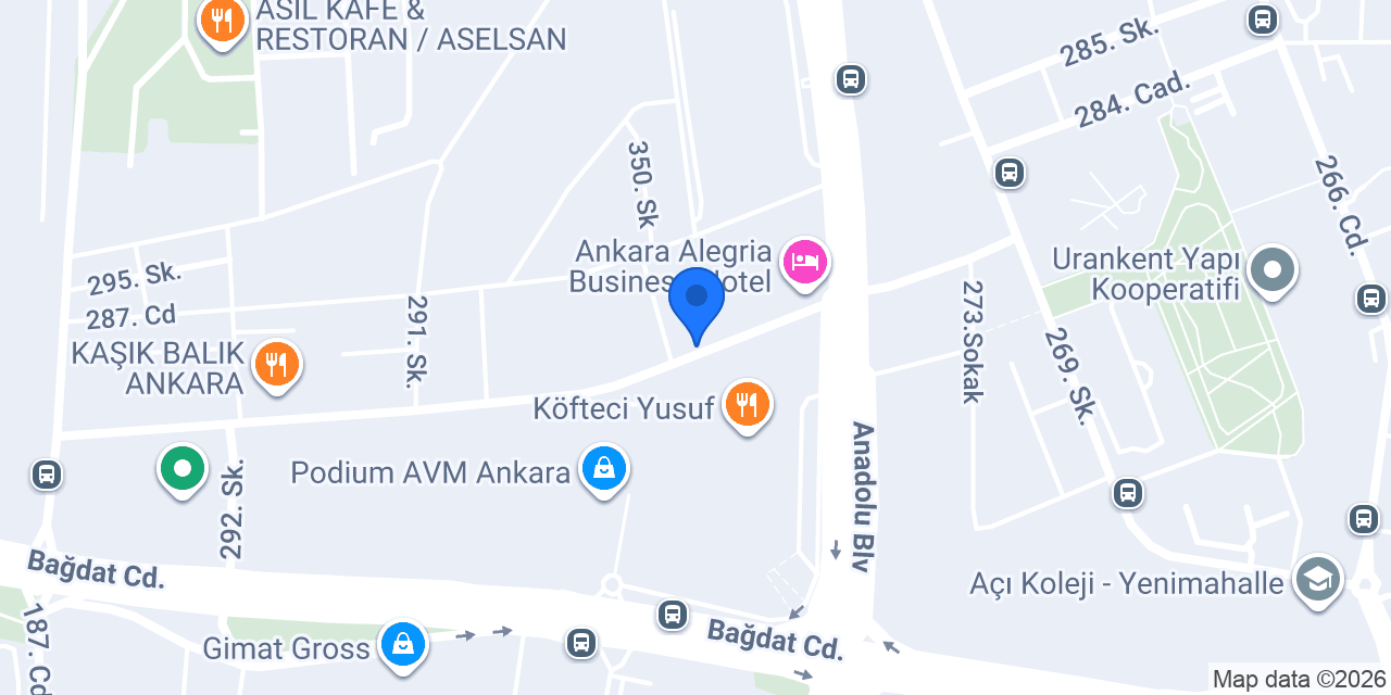 Abay Yatırım Danışmanlık İnşaat San. ve Tic. Ltd. Şti. konumu