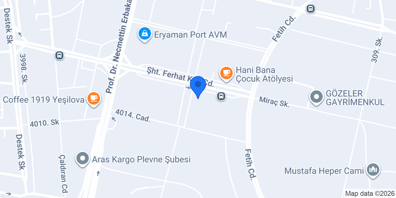 ERYAMAN UMAY VETERİNER KLİNİĞİ konumu