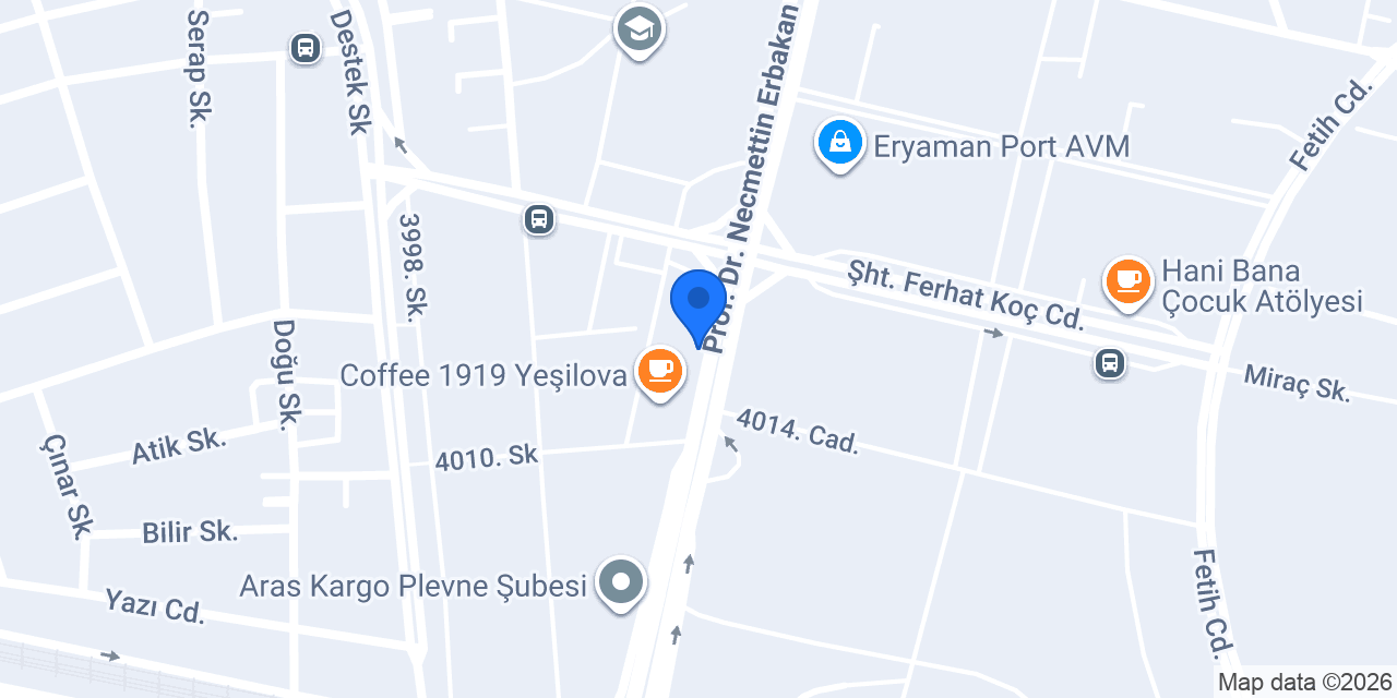GUA Coffee Company Yeşilova Eryaman konumu