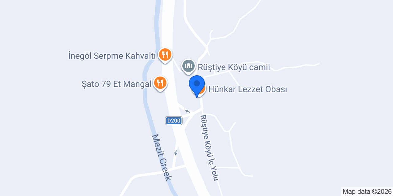 Hünkar Lezzet Obası konumu