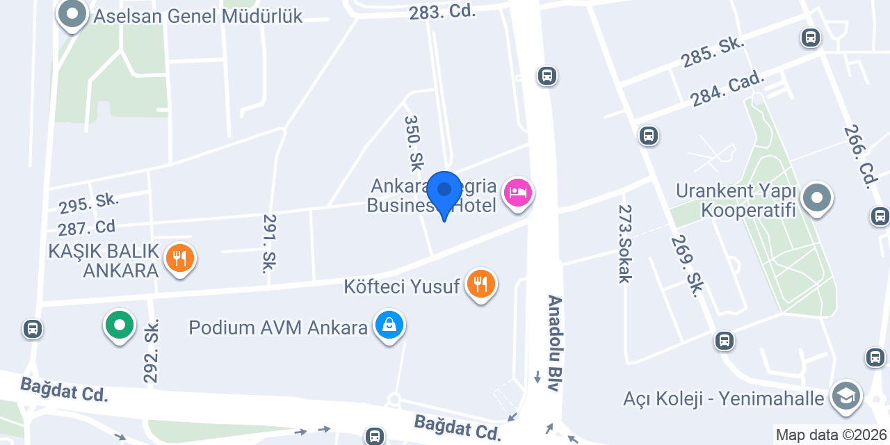Anemon Mühendislik ve Danışmanlık konumu
