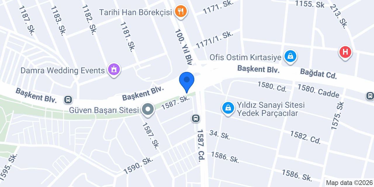 Güven Taksi konumu