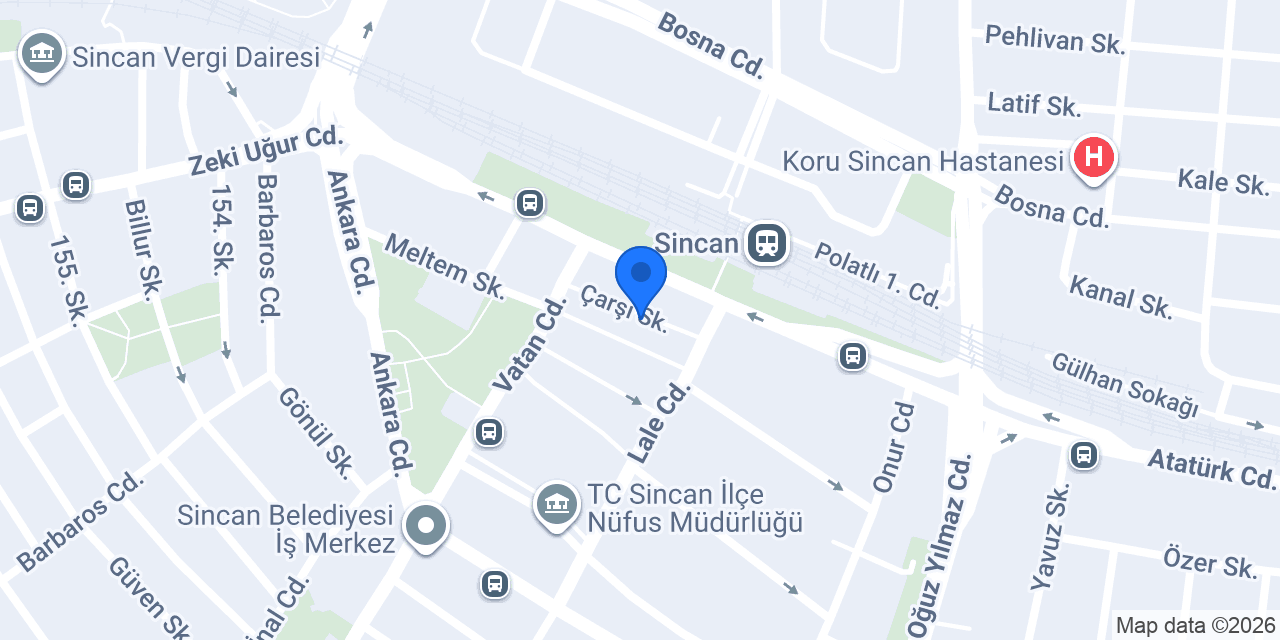 SİNCAN SOLMAZ SOBA MUTFAK MALZEMELERİ MANGAL konumu