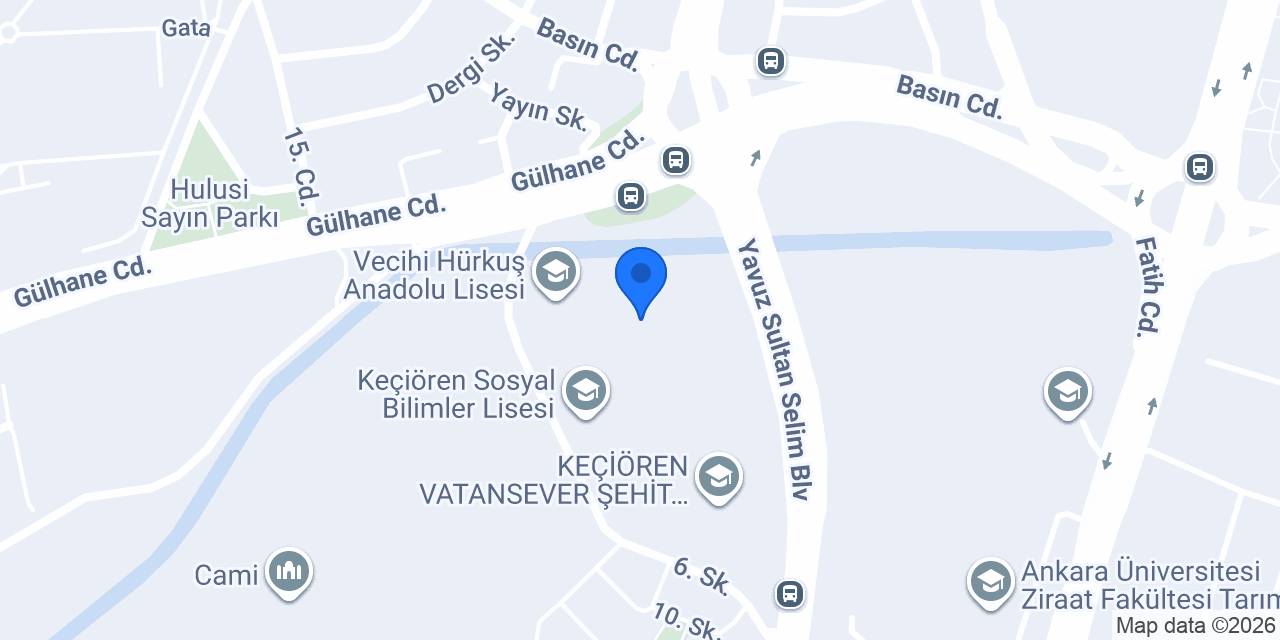 Ankara Ölçme Değerlendirme Merkezi konumu