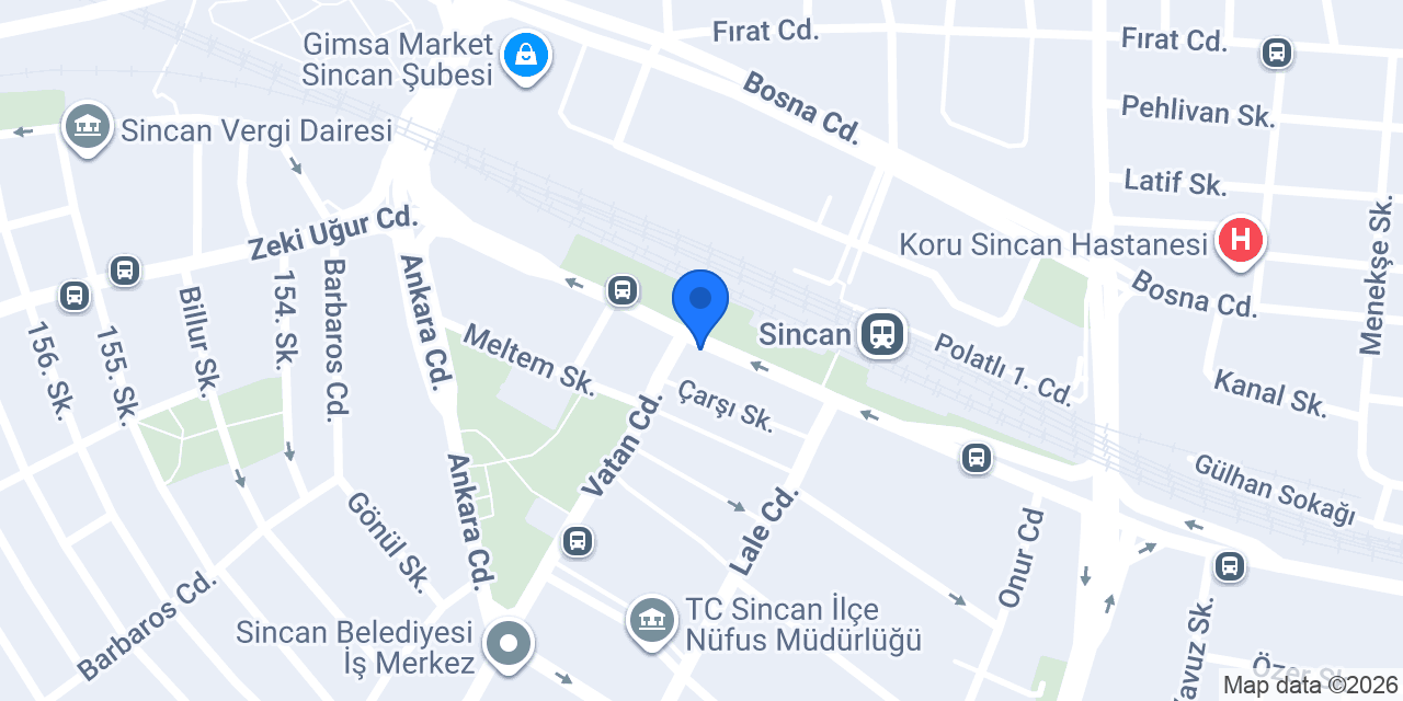 Ankara Sincan Elçin Eczanesi konumu