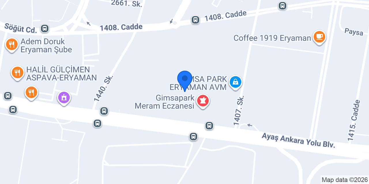 Pet Gross Eryaman konumu