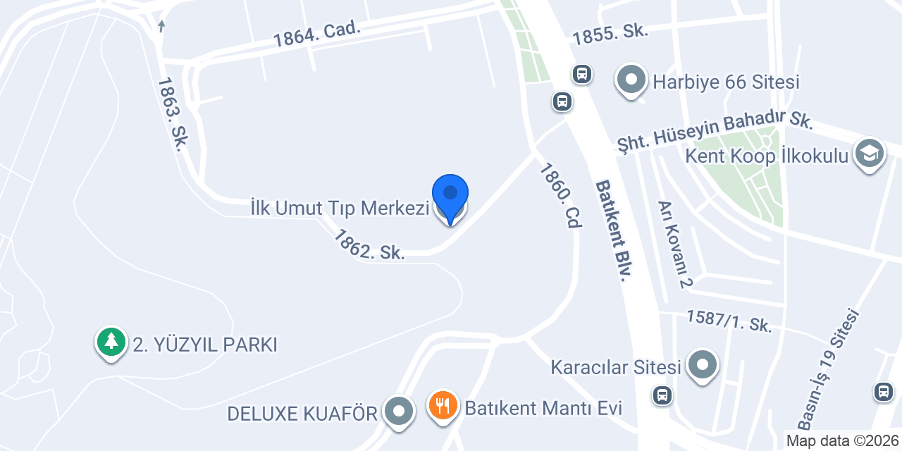 İlk Umut Tıp Merkezi konumu