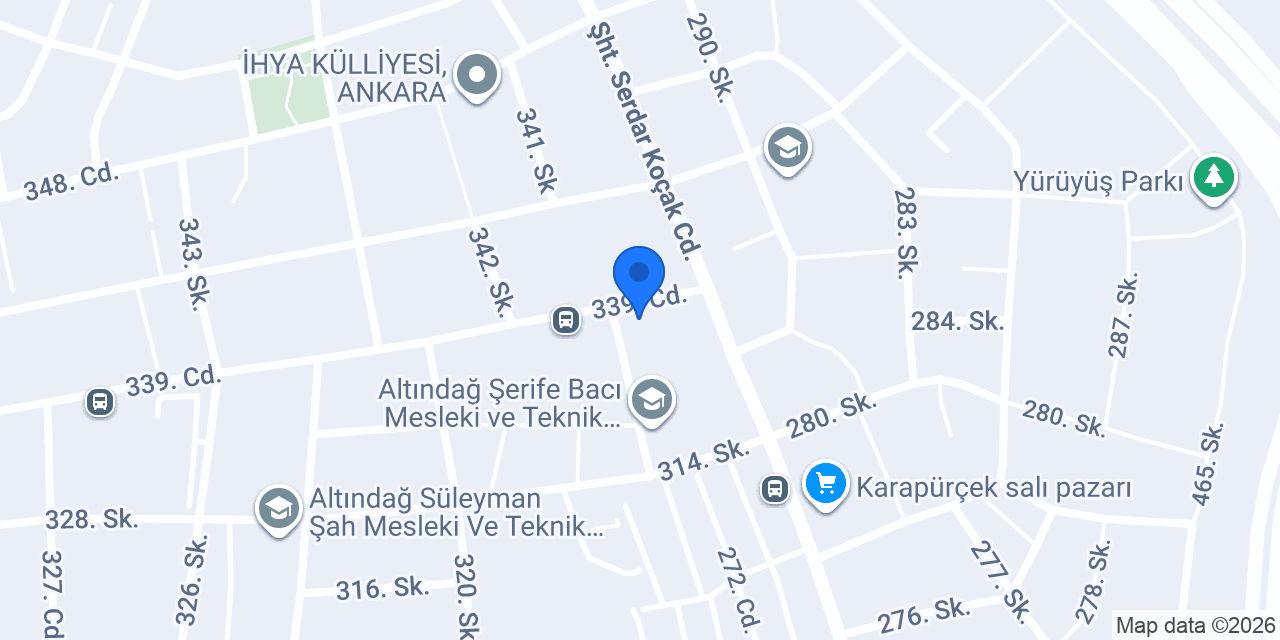 Akkarınca Sürücü Kursu konumu