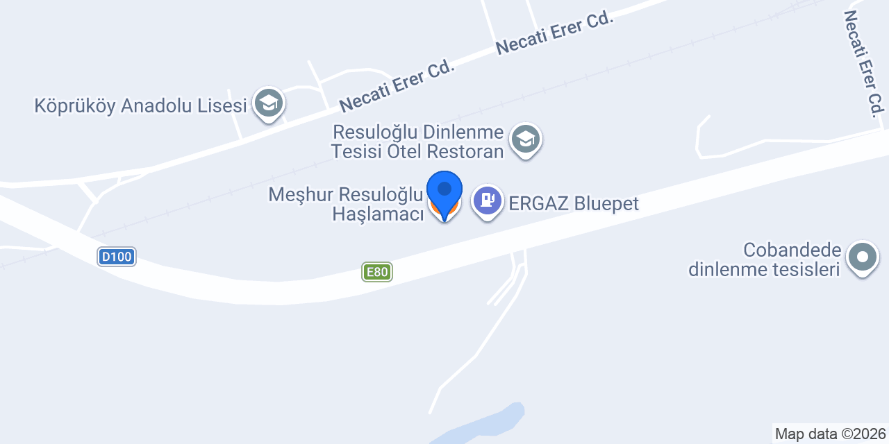 Meşhur Resuloğlu Haşlamacı konumu