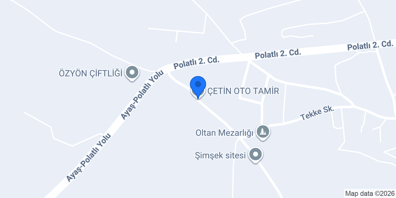 ÇETİN OTO TAMİR konumu