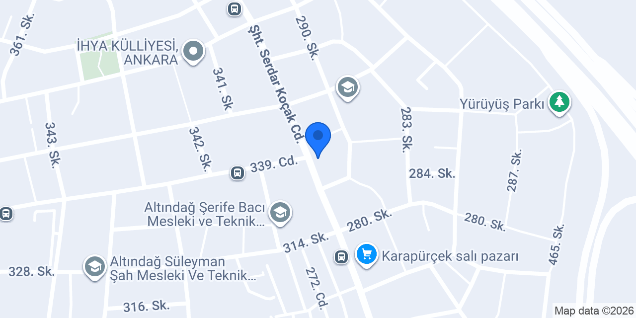 Bereket Market konumu