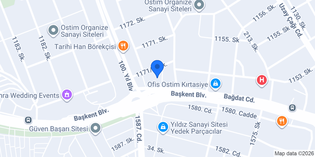 Altunbilekler - Bağdat Şubesi konumu