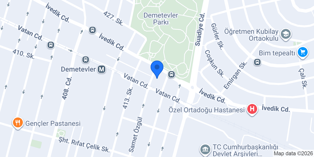 PTT - Demetgül Şubesi konumu