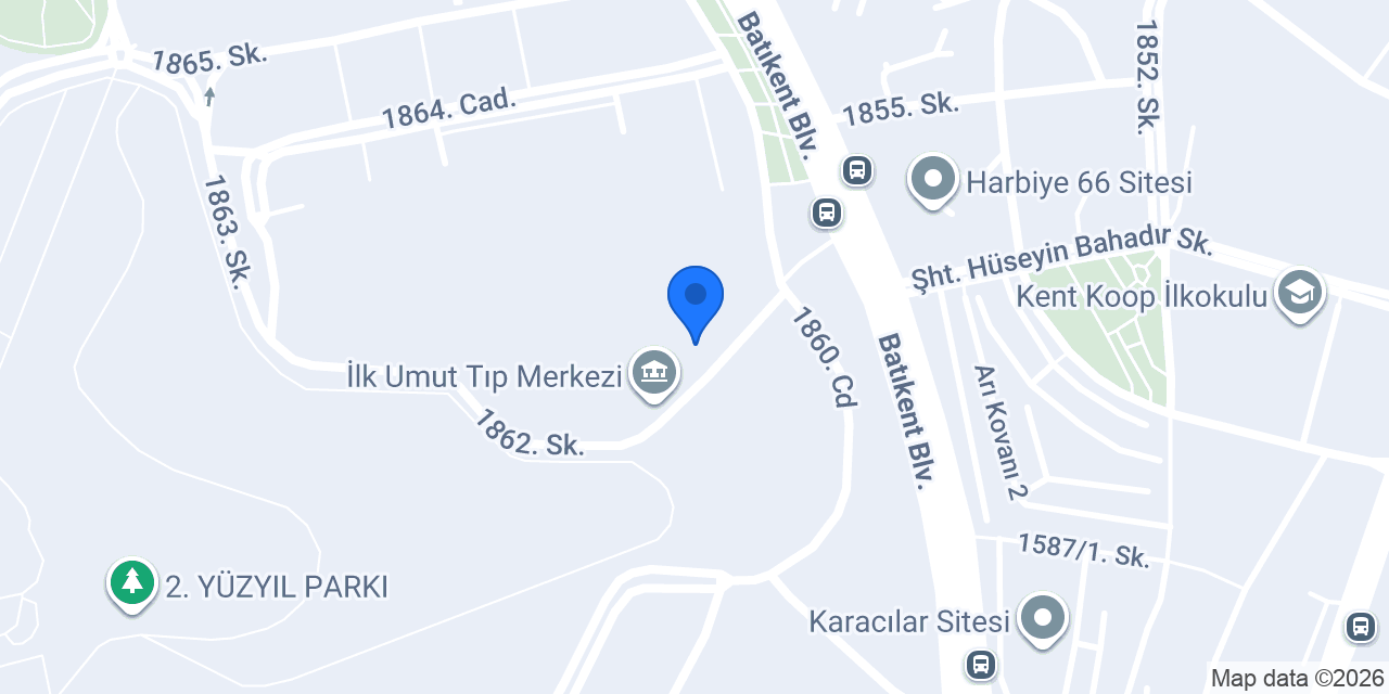 İz Kitabevi konumu
