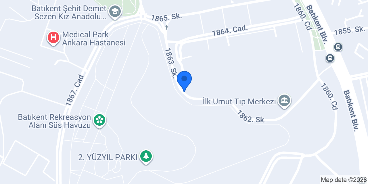 Batıkent Gelişim Kursları konumu