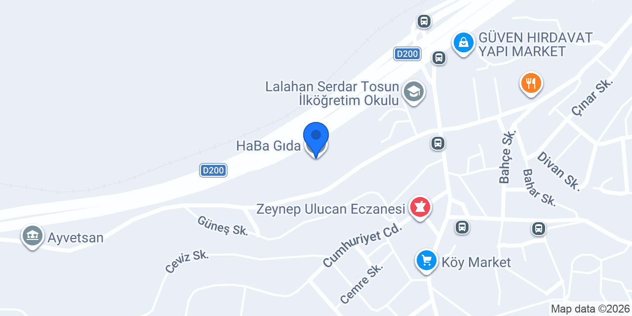 HaBa Gıda konumu