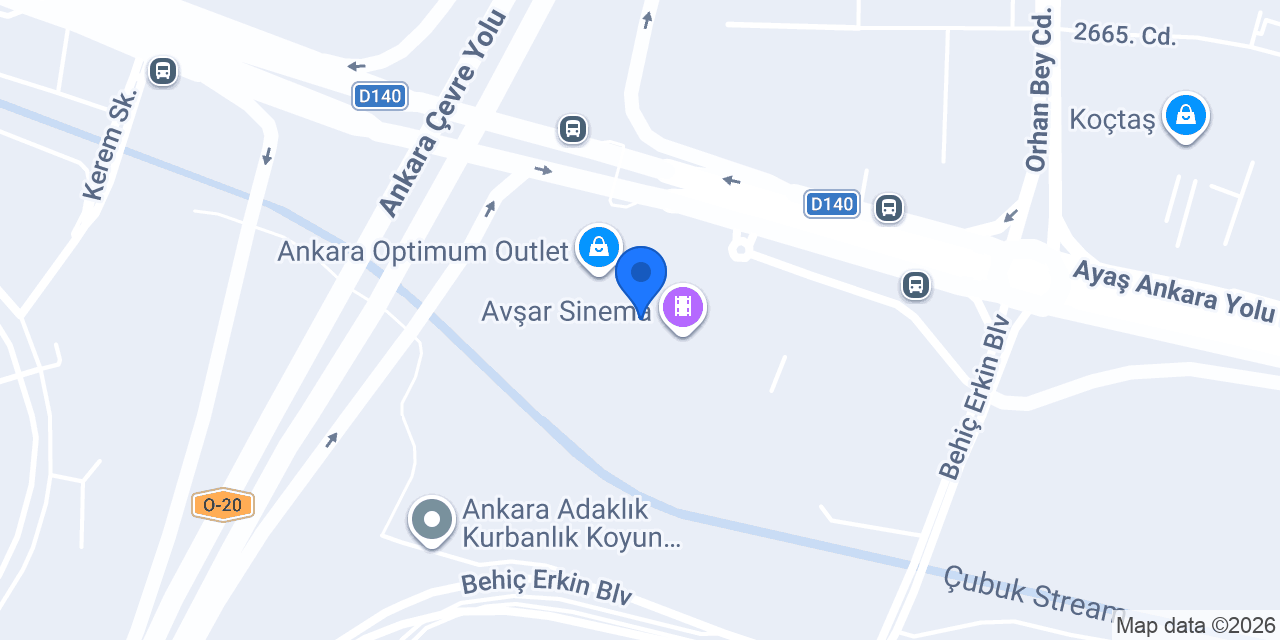 ING - Ankara Optimum Şubesi konumu