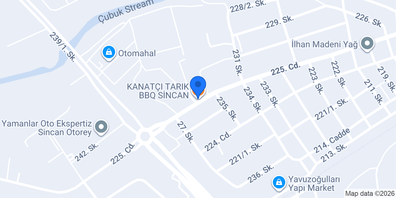 KANATÇI TARIK BBQ SİNCAN konumu