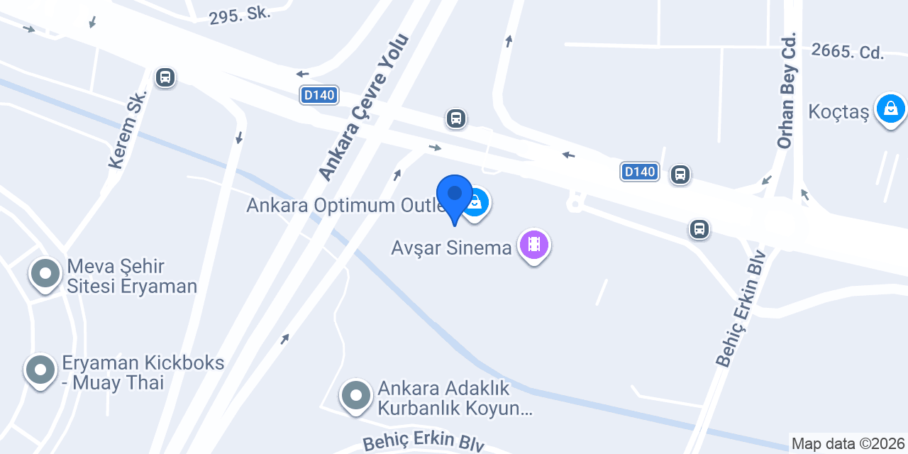 ANKARA Ets Tur Optimum Outlet konumu
