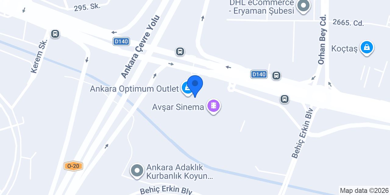 Boyner Outlet Optimum Ankara konumu