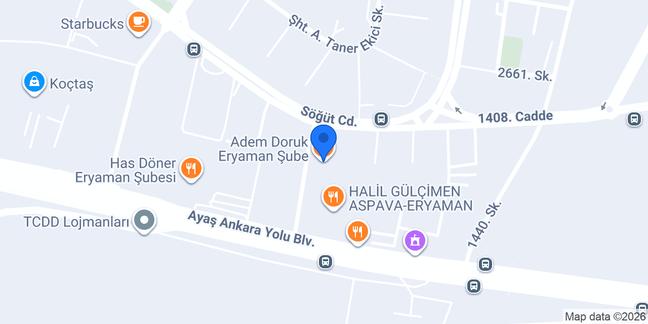 Adem Doruk Eryaman Şube konumu