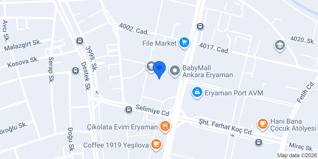 Elvankent Sınav Koleji konumu