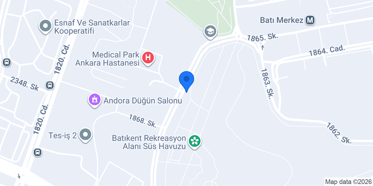 Batıkent Çay Bahçesi konumu