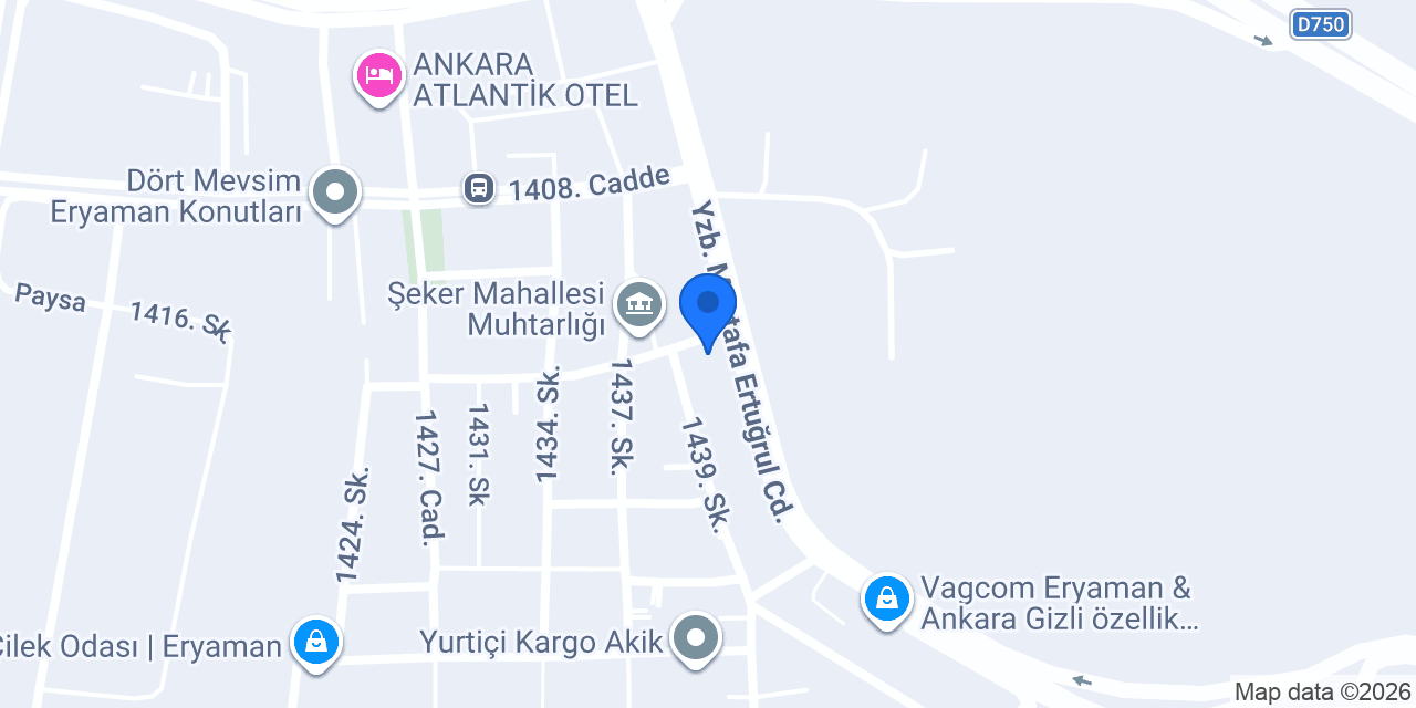 Şeker Yapı konumu